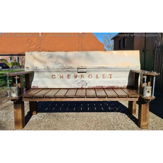 Tailgate Bench Holzbank Ladeflächenklappe Chevrolet Bierbank